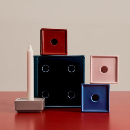 Kerzenständer Mattone S | blau